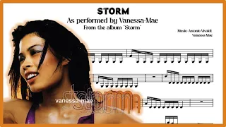 Vanessa-Mae: "Storm". Violin Sheet Music/Partitura 🎶🎻