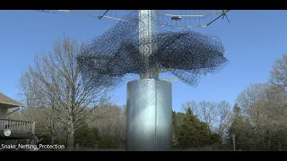 Constructing Snake Netting Protection for your Purple Martin housing