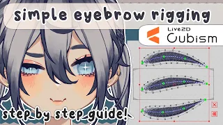 【 quick brow rig tutorial ! 】live2d step-by-step guide