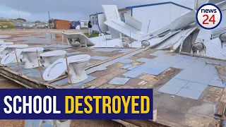 WATCH | School's structures blown over in Strand as storm lashes Cape