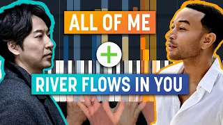 River Flows in You & All of Me | 4-Handed HDpiano Original Mashup