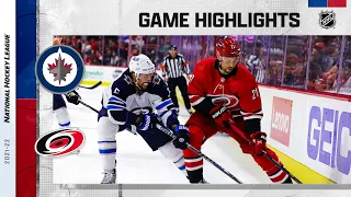 Jets @ Hurricanes 4/21 | NHL Highlights 2022