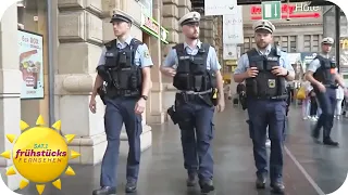 Crime-Hotspot Frankfurter Hauptbahnhof - Polizisten sind überfordert | SAT.1 Frühstücksfernsehen