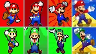 Evolution of Mario & Luigi Series VICTORIES and LEVEL UP Screens (2003-2024)