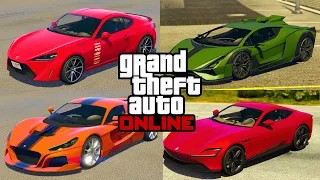 TOP 5 FASTEST CARS IN GTA 5 ONLINE! (2024)