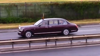 Queen Elizabeth II. Arriving In Germany, Berlin  │ With Fighter Escort And Gun Salute