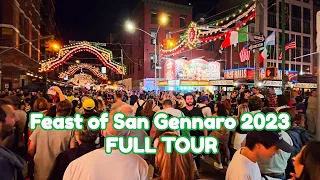 Feast of San Gennaro Full Tour 9/14/2023 4K 60fps