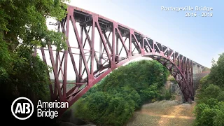 Portageville Bridge Replacement Construction Time-Lapse