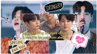 #jikook It's like Jungkook's eyes are talking and trying to get Jimin's attention #kookmin
