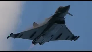 4Kᵁᴴᴰ RAF Eurofighter Typhoon CRAZY LOUD Sunset Display