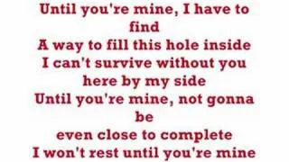 *Demi Lovato - Until You're Mine* Lyrics