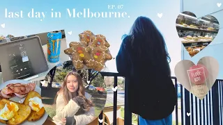 melbourne vlog 🇦🇺 || what i eat in a day🥓🍳， last day 😔😩 || AUSTRALIA TRIP VLOG EP. 7