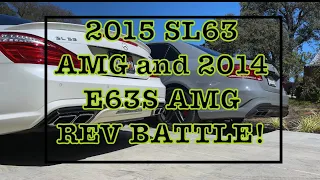 REV BATTLE! MERCEDES SL63 AMG vs E63 AMG