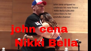 John Cena Nikki Bella strip down to celebrate 500K YouTube subscribers