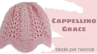 TUTORIAL: Cappellino per neonati (0-3 mesi) con Punto PAVONE