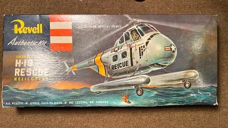 Revell 1955 Sikorsky H-19 Rescue Helicopter Vintage Model Kit review unboxing