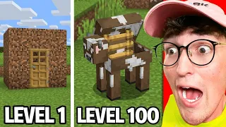 Testing Minecraft Secret Bases From Level 1 To 100