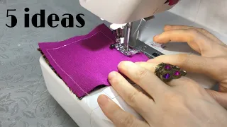 ✅5 ideas of making and sewing very easy roses, flowers and latkans