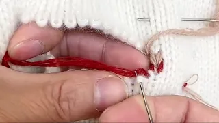 Simple and Easy-to-Learn Method of Repairing Holes in Sweaters👍You Can Definitely Learn