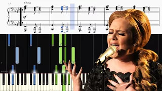 Adele - Hello - Instrumental Piano Background (Tutorial)