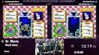 #ESA15Purple - Dr. Mario [ Any% ] Race - TheHarlequinDevil vs MeridianPrime