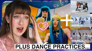 FIRST TIME REACTING TO XG - Left Right MV + Shooting Star, Left Right, and Mascara dance practices!!