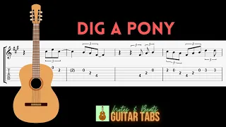 The Beatles- Dig A Pony GUITAR TAB