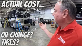 How much does it cost to maintain a diesel motorhome annually?