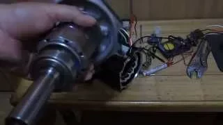 Homemade Motor modificat pt.generator eolian.