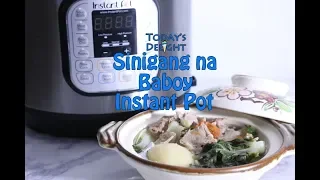 Sinigang na Baboy Instant Pot - Today's Delight