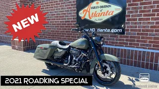 2021 Harley-Davidson Road king Special in Deadwood Green! Love the look of this Motorcycle!