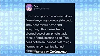 Breaking Nintendo news: sabi gets ceased and takes a break on Twitter