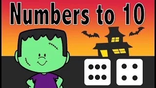 Count to 10 With Dice: Halloween Edition: Brain Break Subitizing