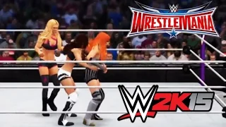 WWE WrestleMania 32/2016 - Charlotte vs Becky Lynch vs Sasha Banks FULL MATCH Highlights [WWE2K15]
