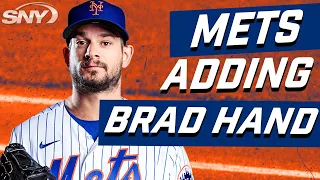 Mets adding LHP Brad Hand to the bullpen | SNY MLB Insider Andy Maritno | SNY