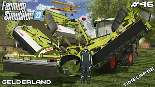 MOWING with the WORLD's BIGGEST MOWER | Animals on Gelderland | Farming Simulator 22 | Episode 46