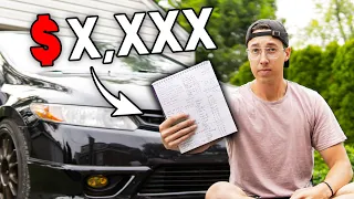 DIY Painting My Honda Civic Si | Was it Worth it? (Cost Breakdown)