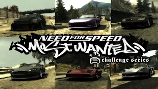 All Challenge Series Tollbooth in Manual Transmission| Part-3(14-19 TimeTrial Event) NFS Most Wanted
