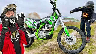 Motorcross champion tries a cheap chinese bike!