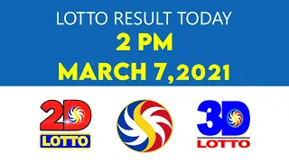 PCSO Lotto Result Today March 7,2021 2PM | 2D | 3D | ez2  | swertres | 6/49 | 6/58