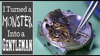 Waltham Pocket Watch - Lever Set Install and Light Case Restoration.