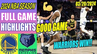 Warriors vs Grizzlies Full Game Highlights Mar 20, 2024 | NBA Highlights 2024