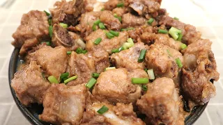 Steamed Pork Ribs (Spare Ribs) with Black Pepper / Chinese Food Recipes
