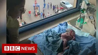 Beirut blast: The mother in labour during explosion - BBC News