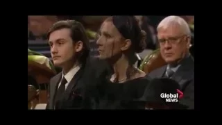 Céline Dion - All the way @ funeral René Angélil