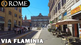 Rome guided tour ➧ Via Flaminia [4K Ultra HD]