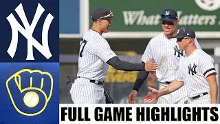 New York Yankees Vs Milwaukee Brewers  FULL GAME HIGHLIGHTS  [TODAY] September 09, 2023