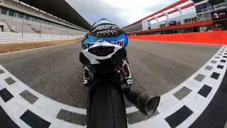 FE Portimao Circuit 1st session on day 3 full sesh Sept 2023 onboard GoPro Max with Jenny Tinmouth