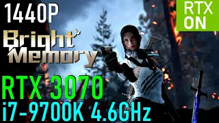 Bright Memory (DXR) RTX 3070 & 9700K - Max Settings 1440P