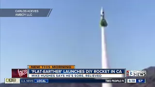 Flat-earther launches homemade rocket